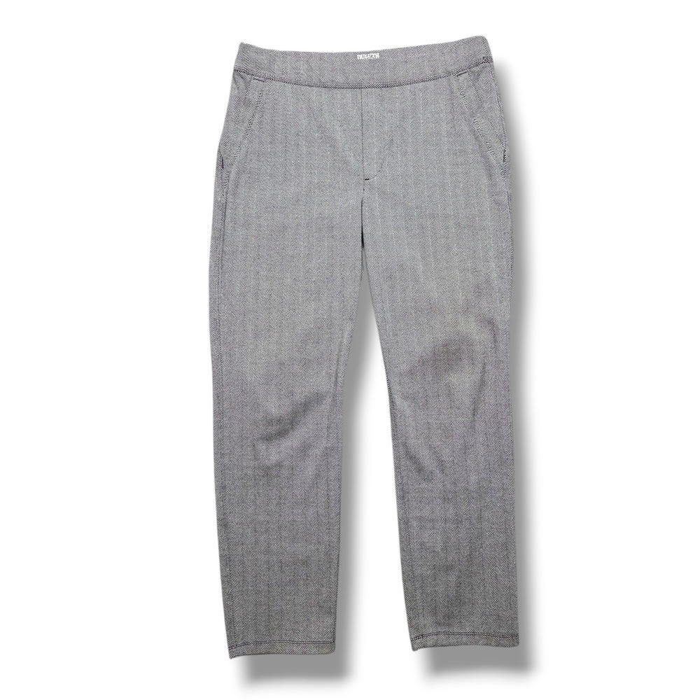 Duluth NoGA Naturale Cotton Slim Leg Pants Womens Small Ankle UPF Herringbone